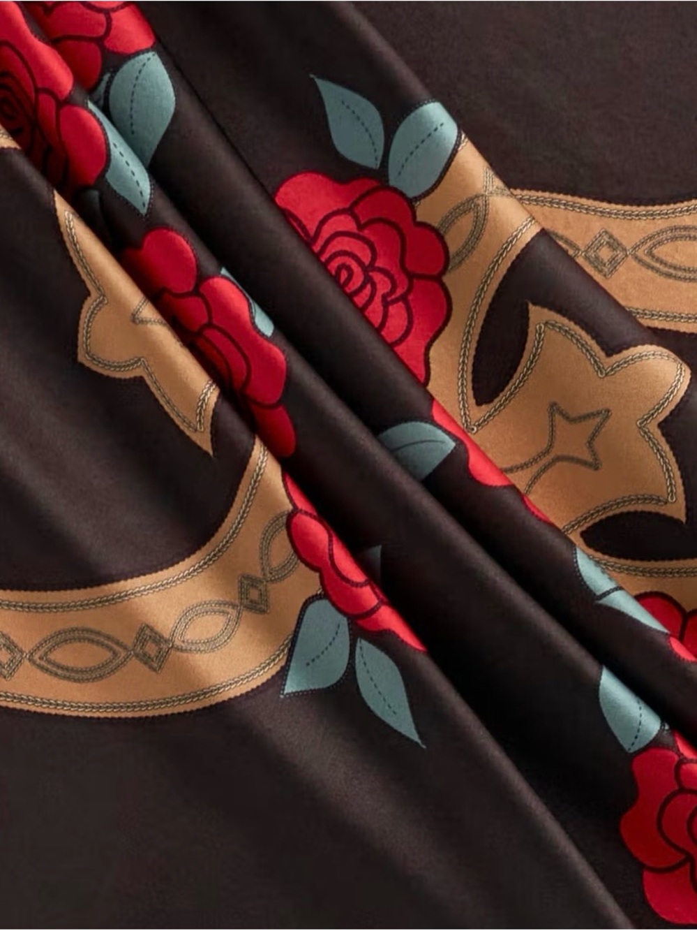 Tecovas Limited Edition Roses Collection Wild Rag scarf - Picture 4 of 5
